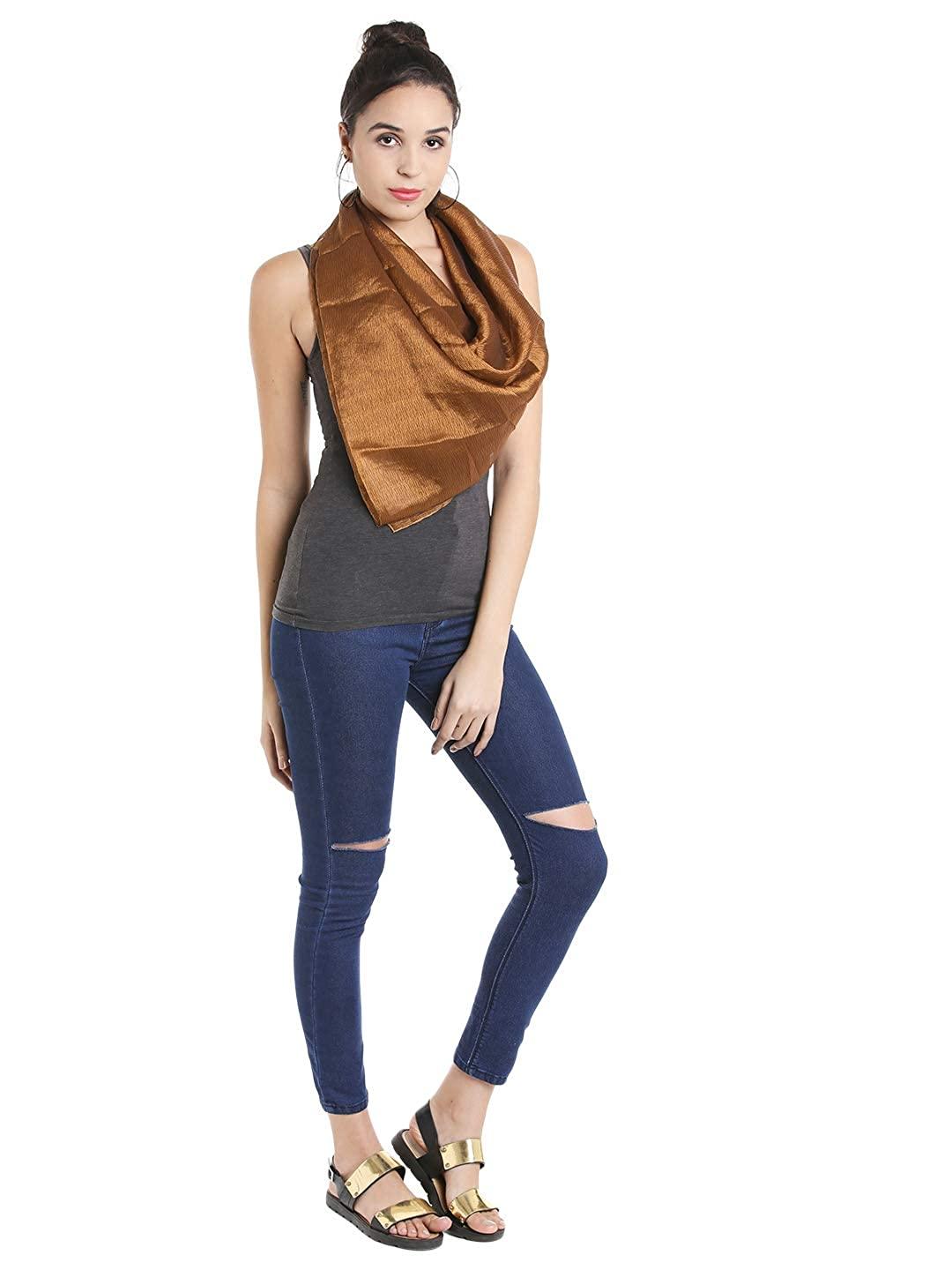 Style Quotient Womens Solid Stoles-Stoles & Scarves-StyleQuotient