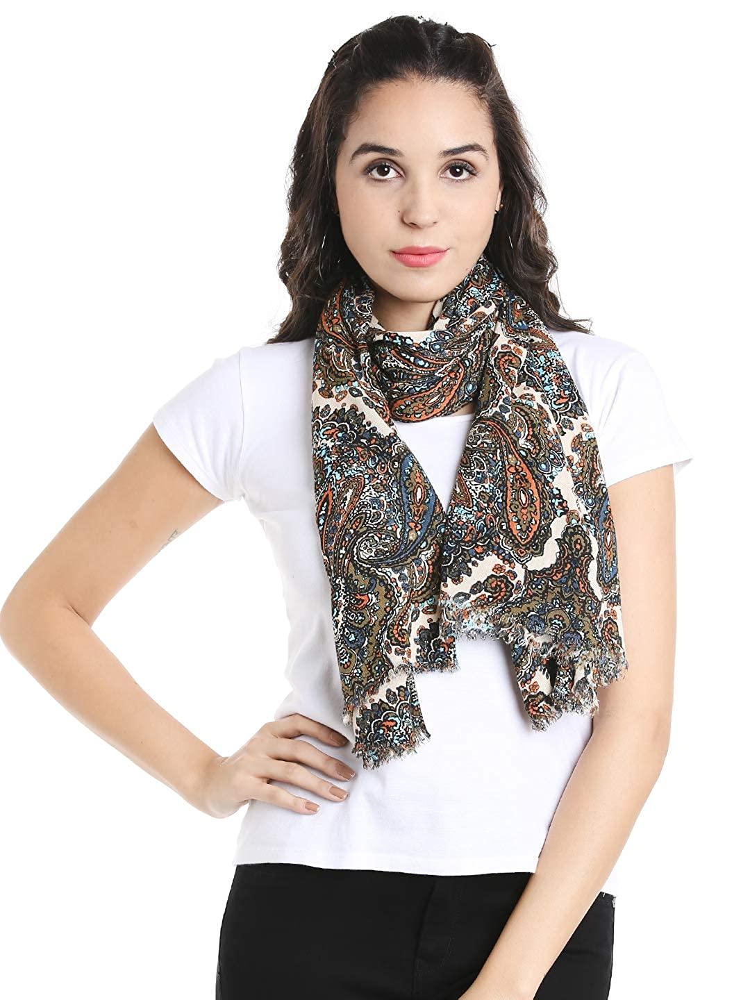 Style Quotient Womens Paisley Stoles-Stoles & Scarves-StyleQuotient