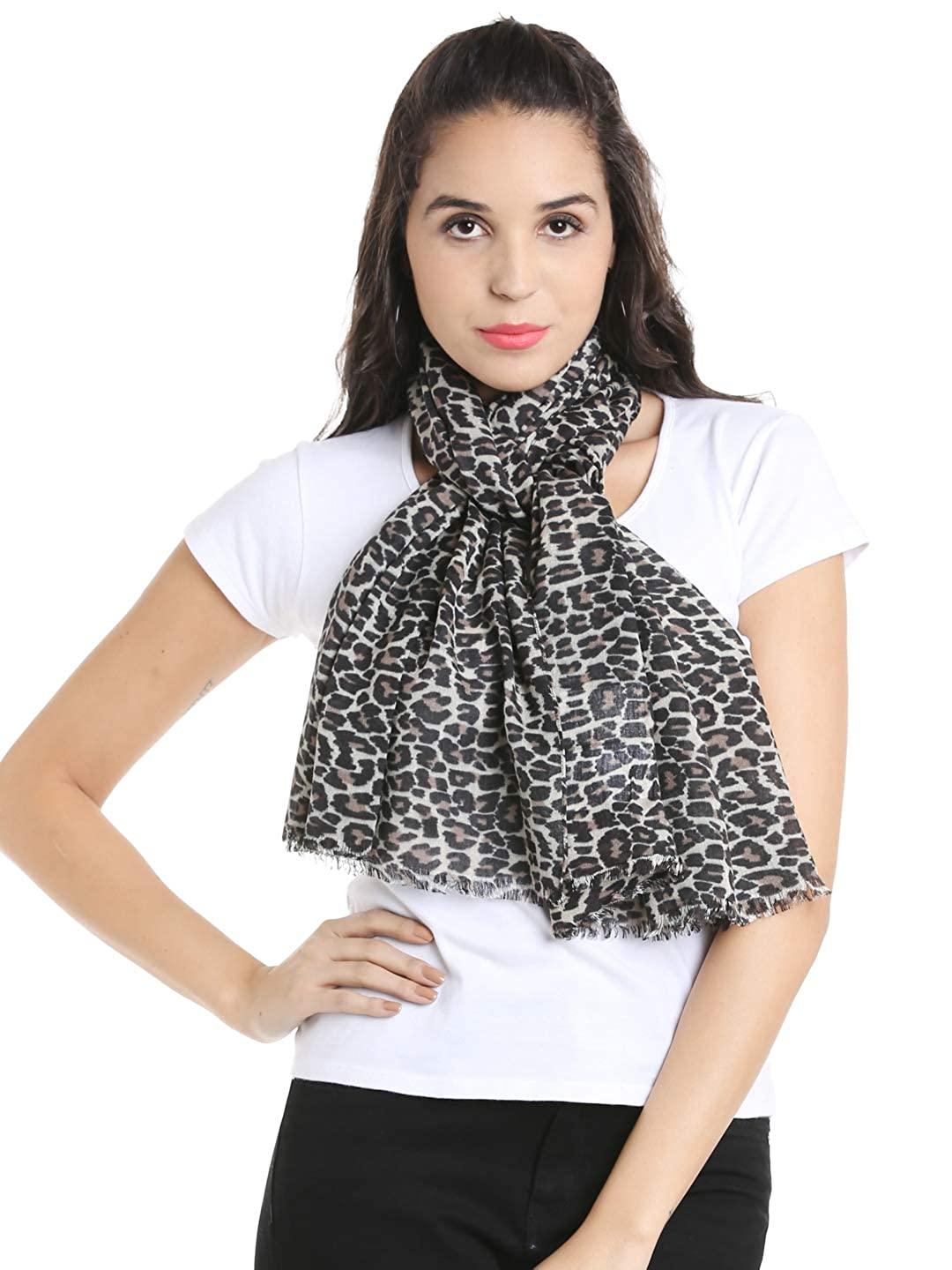 Style Quotient Womens Animal Print Shawl-Shawl-StyleQuotient