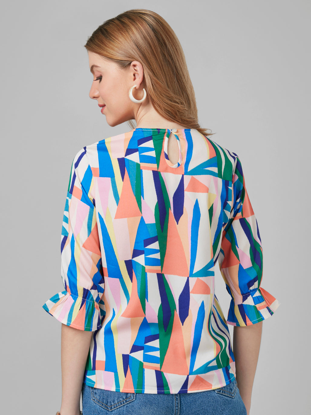 Style Quotient Women Off White Printed Tops-Tops-StyleQuotient