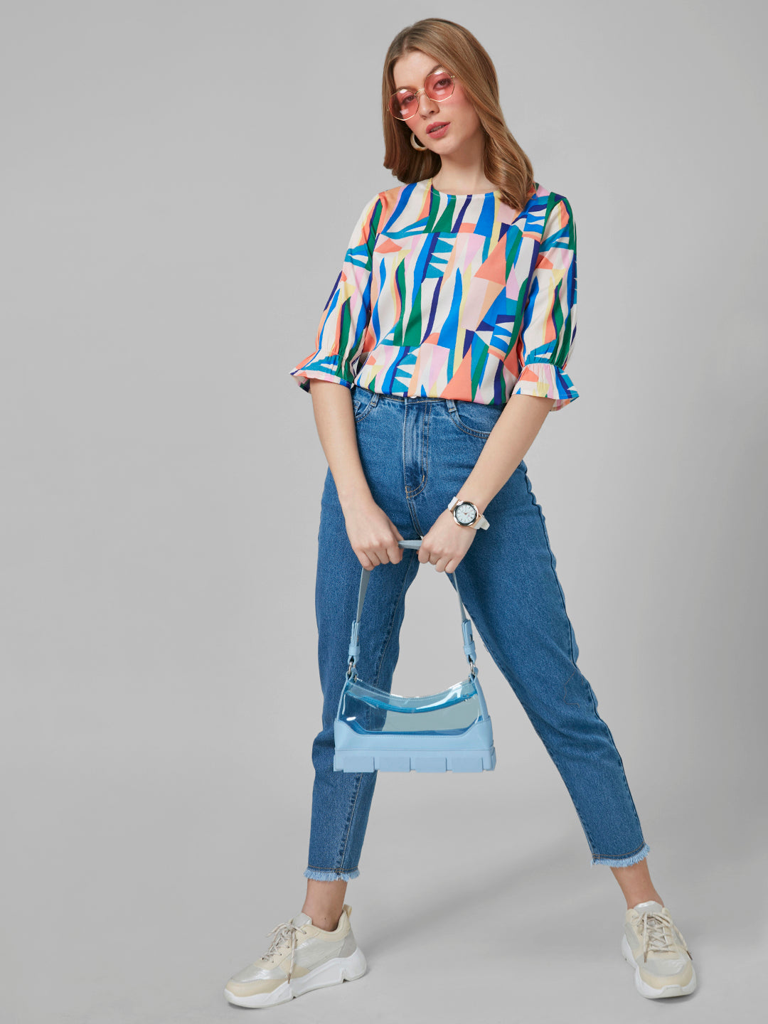 Style Quotient Women Off White Printed Tops-Tops-StyleQuotient