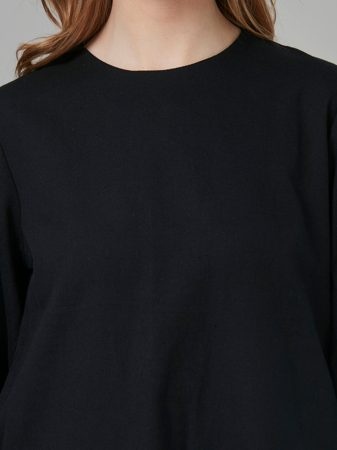 Style Quotient Women Black Solid Cotton Rich relaxed Fashionable Co-ord set-Co-Ords-StyleQuotient