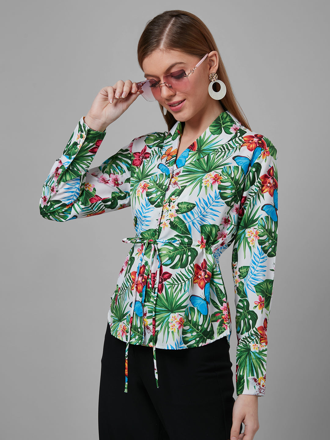 Style Quotient Women White Printed Tops-Tops-StyleQuotient