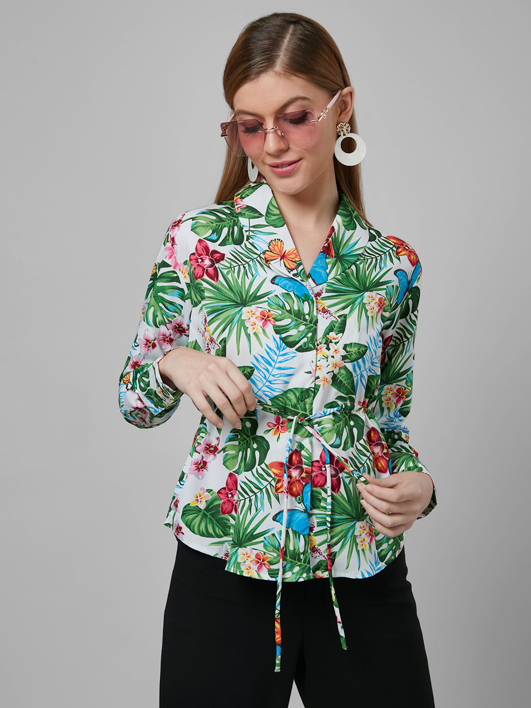 Style Quotient Women White Printed Tops-Tops-StyleQuotient