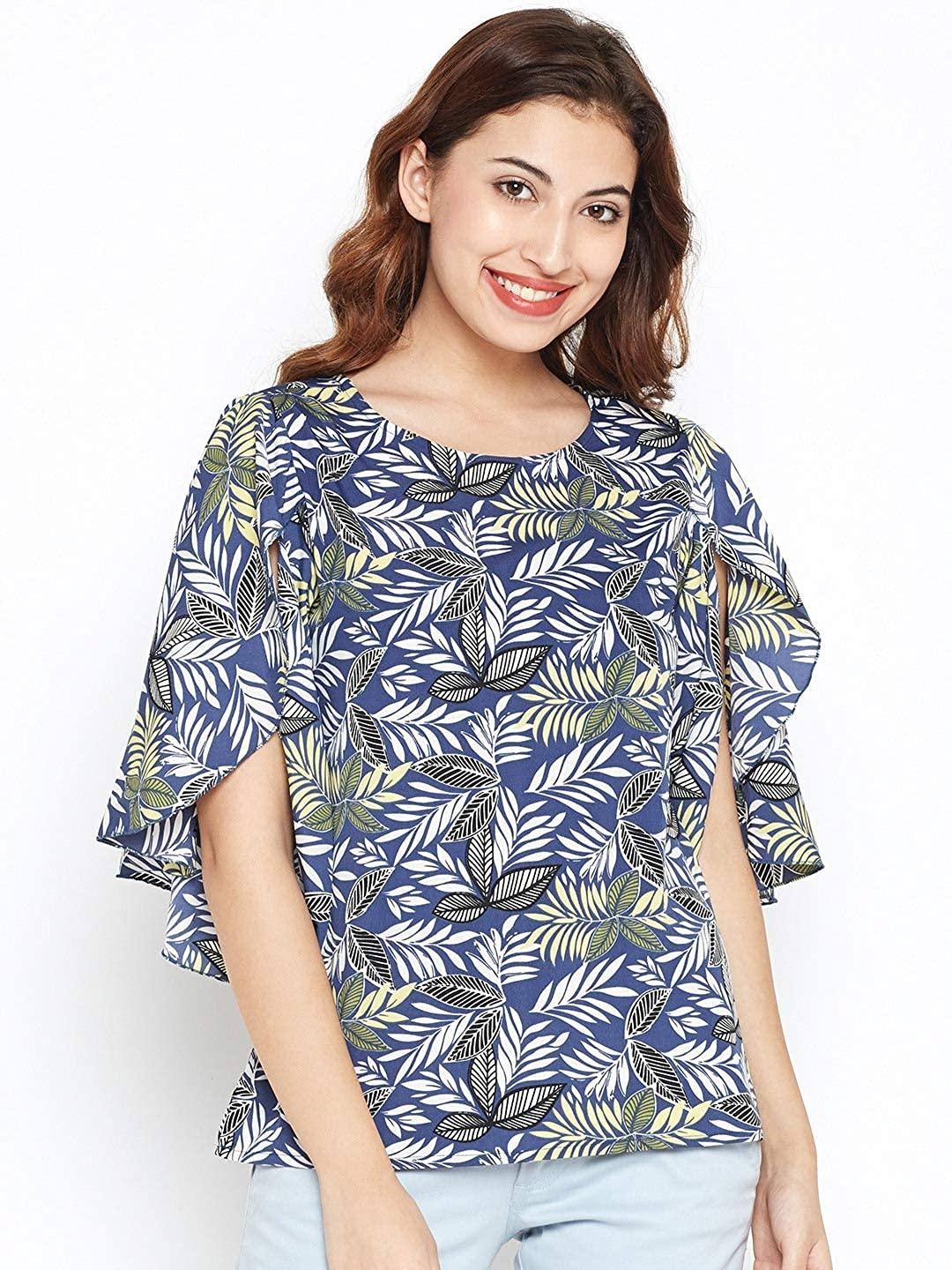 Style Quotient Womens Printed Regular Fit Tops-Tops-StyleQuotient