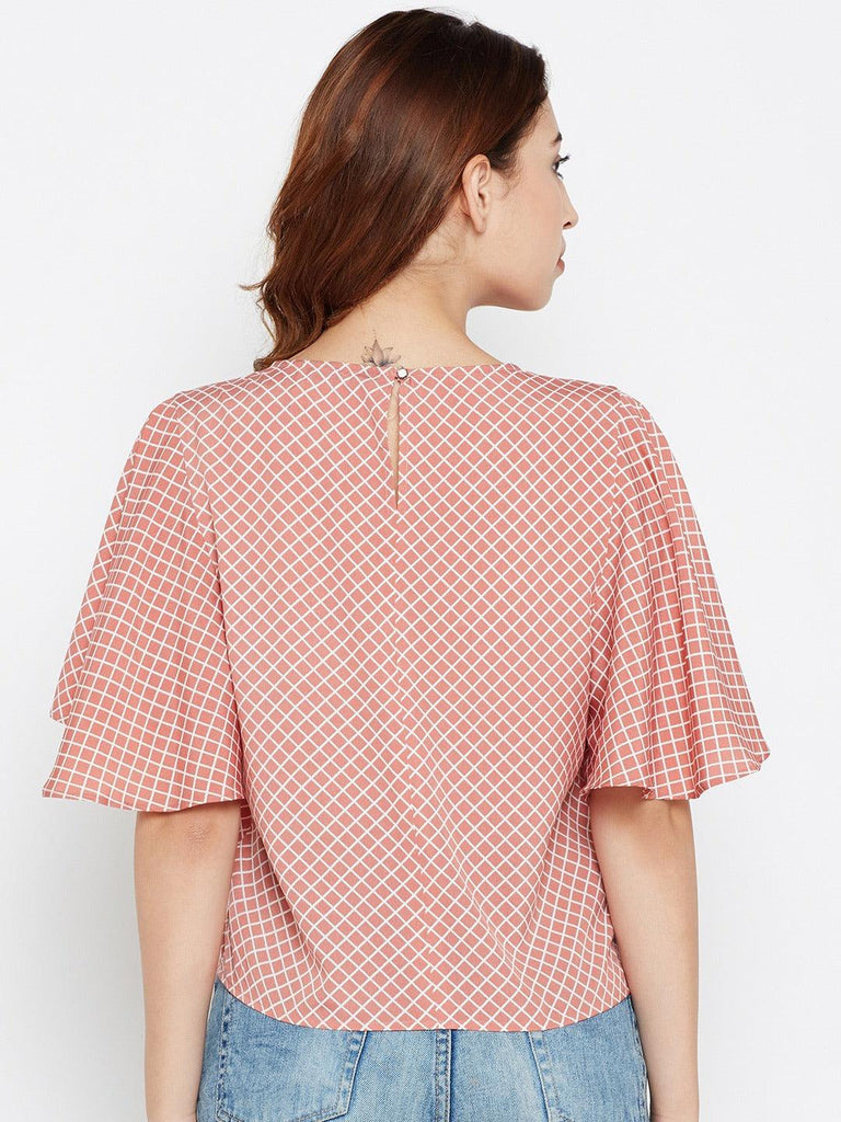 Style Quotient Womens Checked Tops-Tops-StyleQuotient