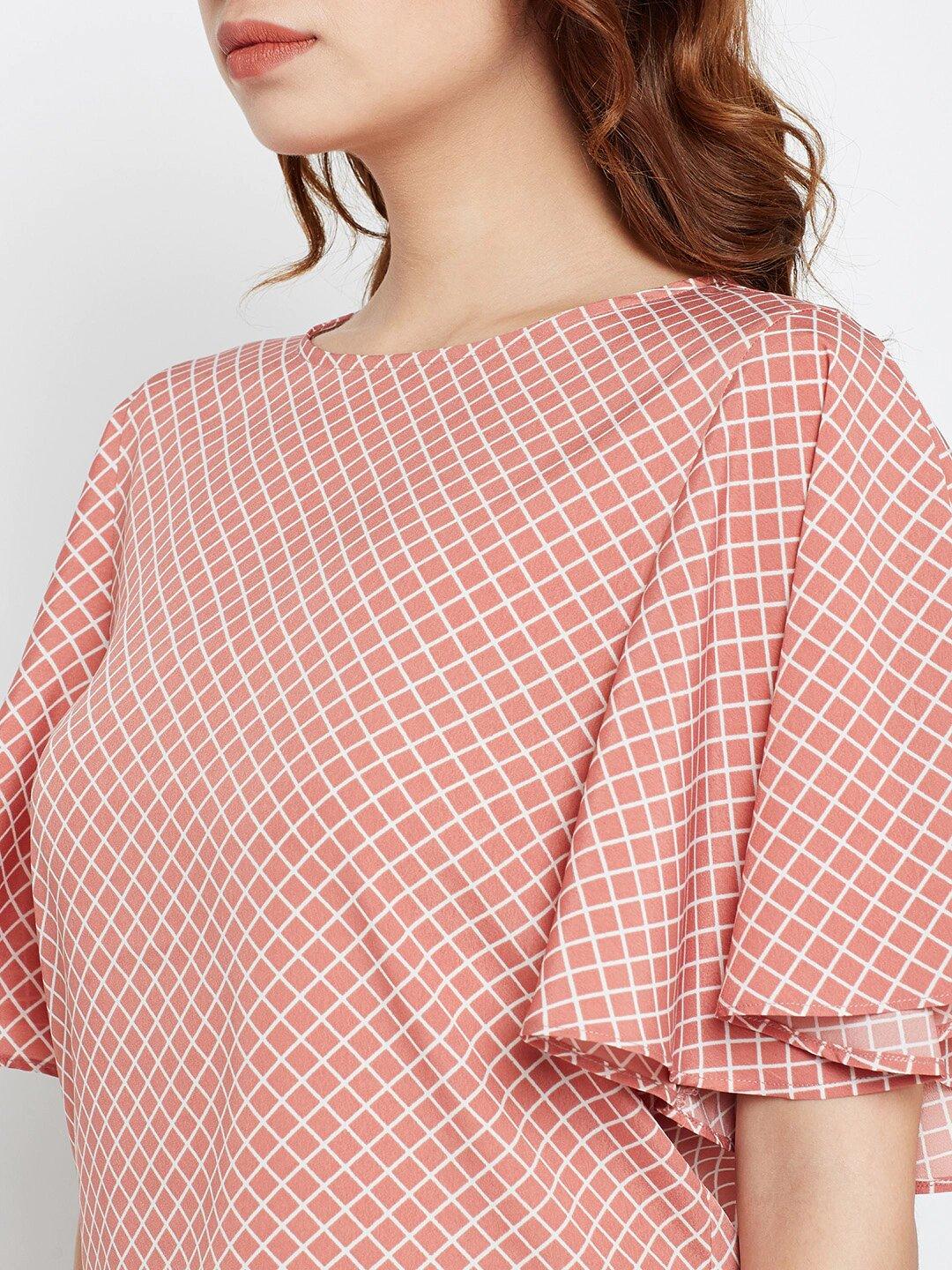 Style Quotient Womens Checked Tops-Tops-StyleQuotient