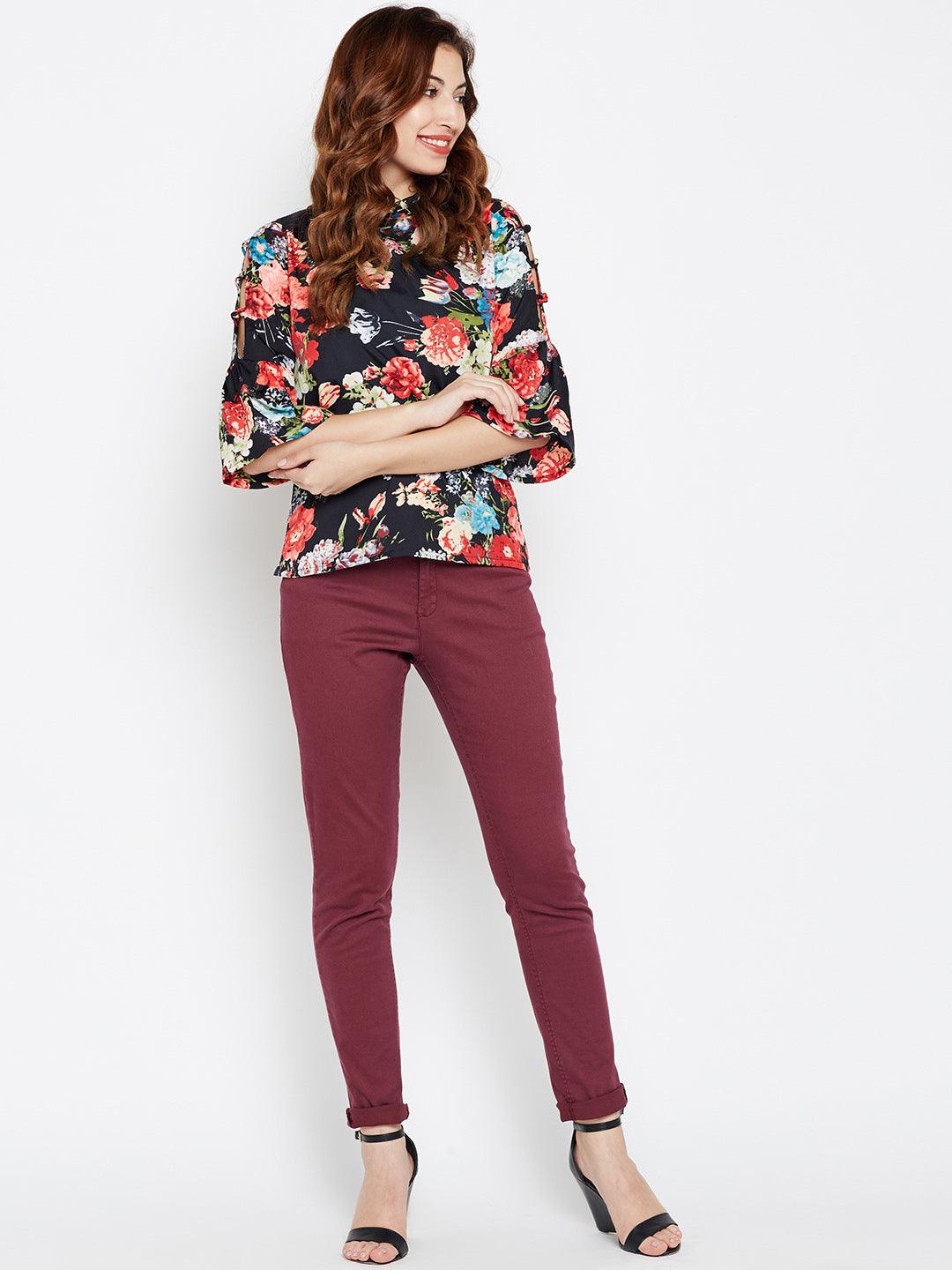 Women Multicoloured Printed Top-Tops-StyleQuotient