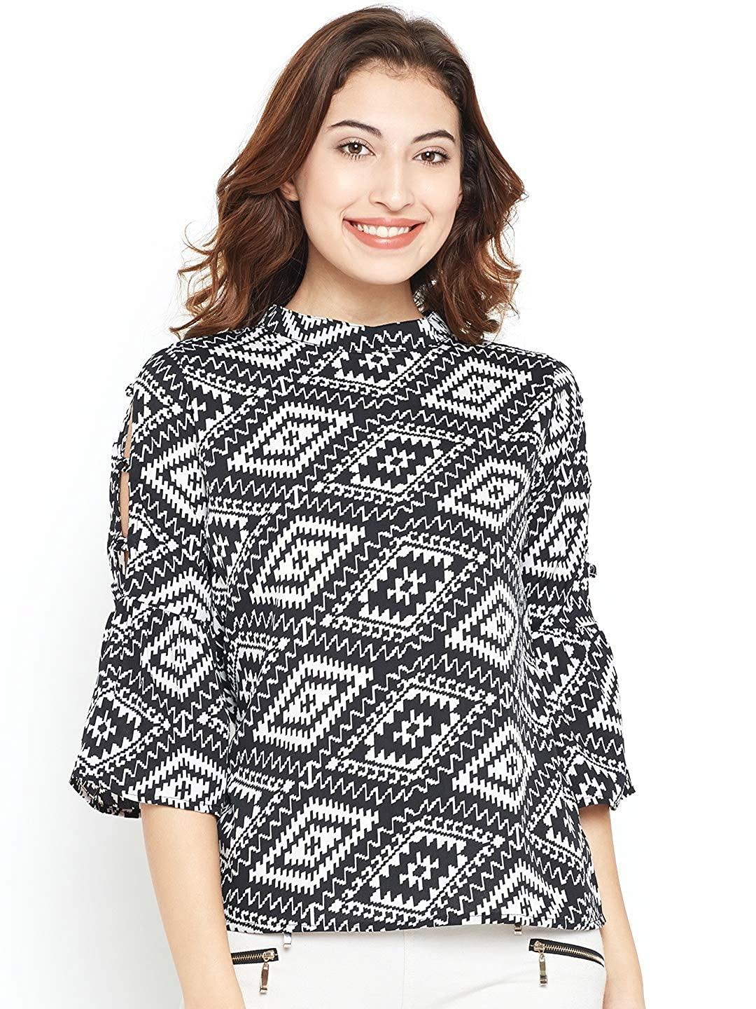Style Quotient Womens Geometric Tops-Tops-StyleQuotient