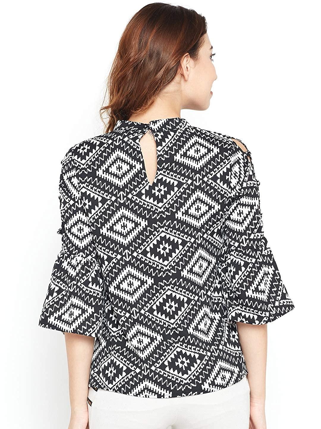 Style Quotient Womens Geometric Tops-Tops-StyleQuotient