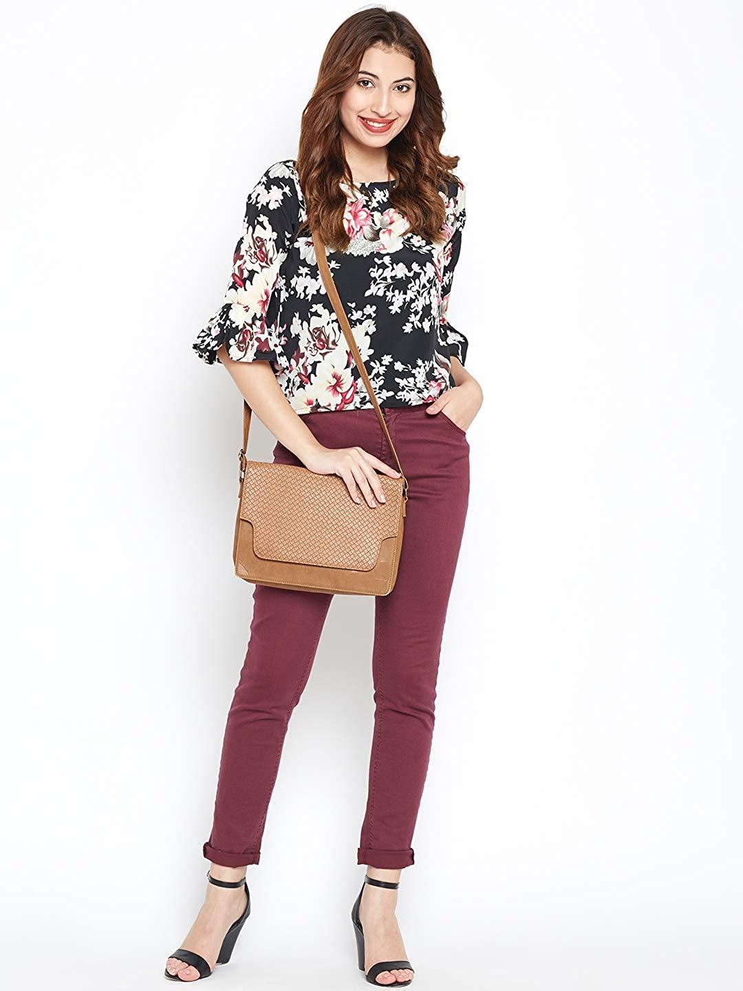 Style Quotient Womens Floral Print Regular Fit Tops-Tops-StyleQuotient