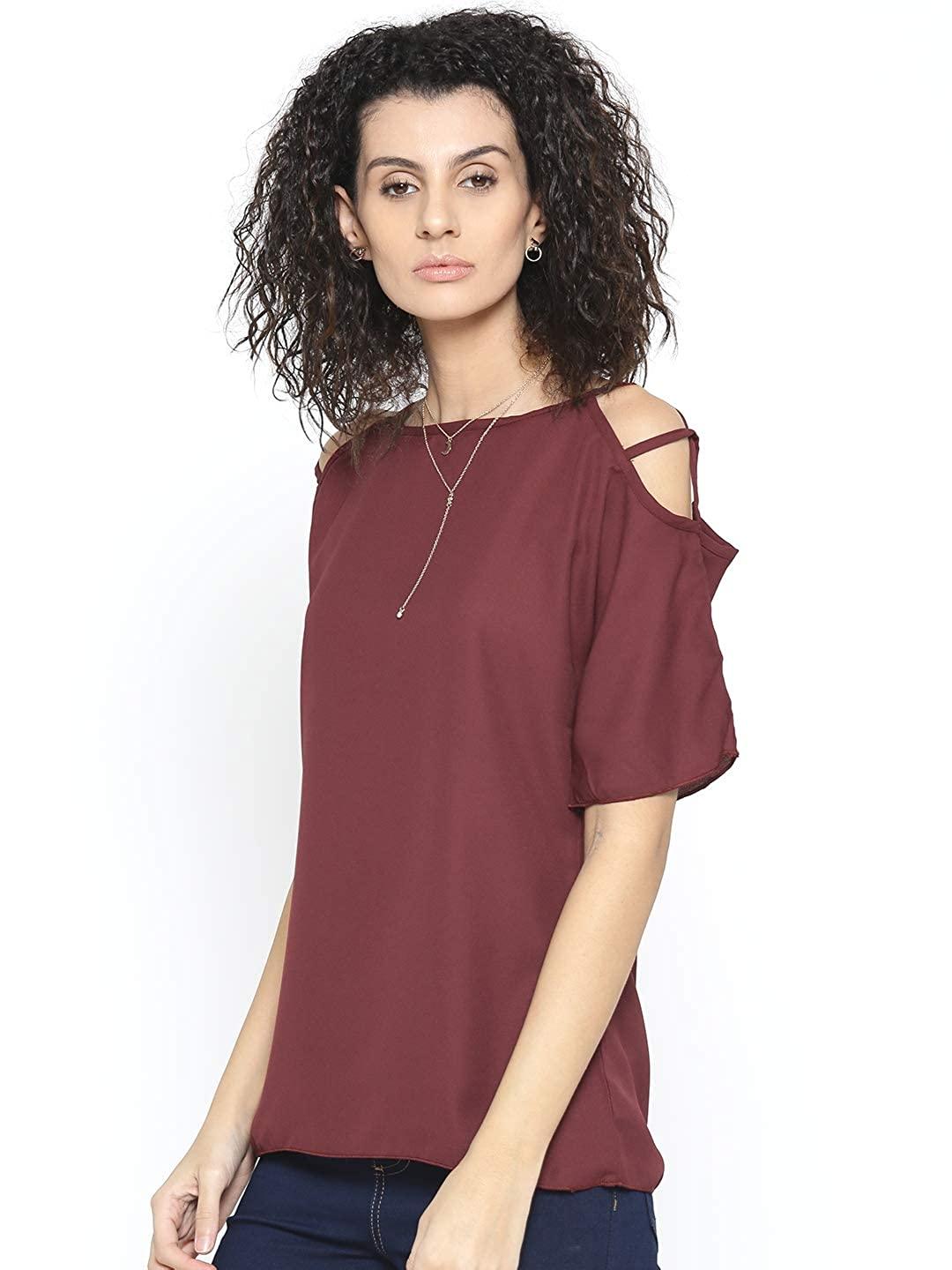 Style Quotient Womens Solid Regular Fit Tops-Tops-StyleQuotient