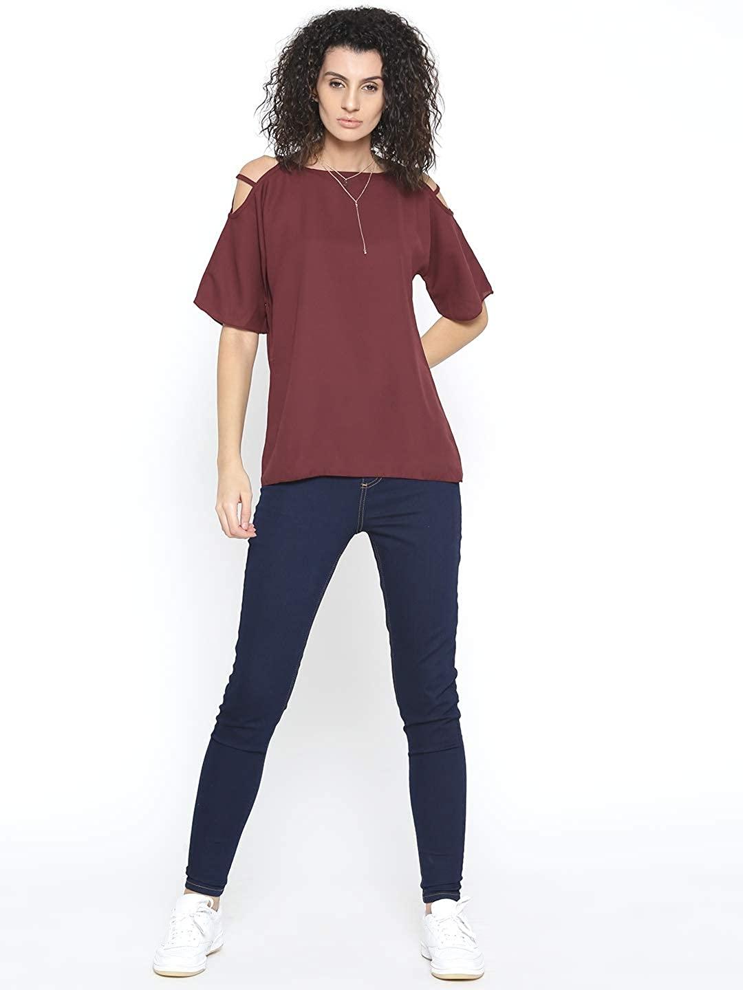 Style Quotient Womens Solid Regular Fit Tops-Tops-StyleQuotient