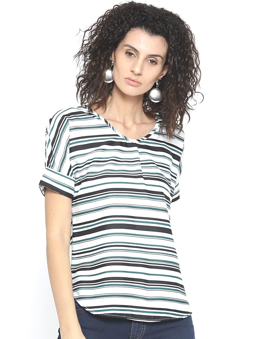 Style Quotient Womens Striped Regular Fit Tops-Tops-StyleQuotient