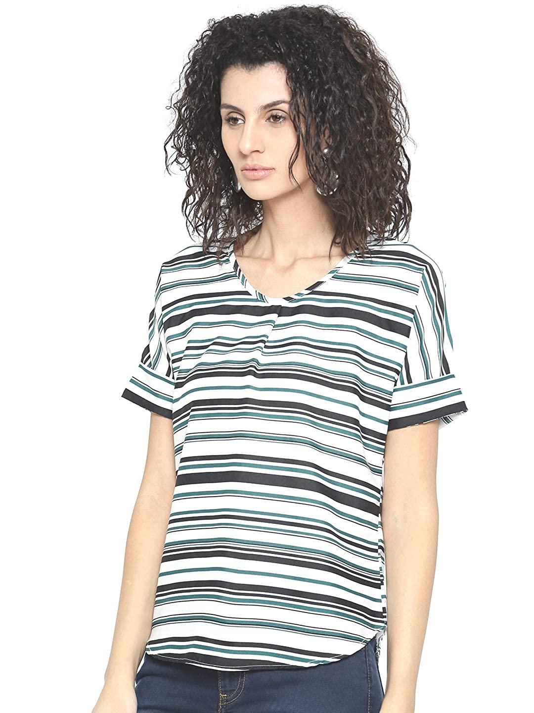 Style Quotient Womens Striped Regular Fit Tops-Tops-StyleQuotient