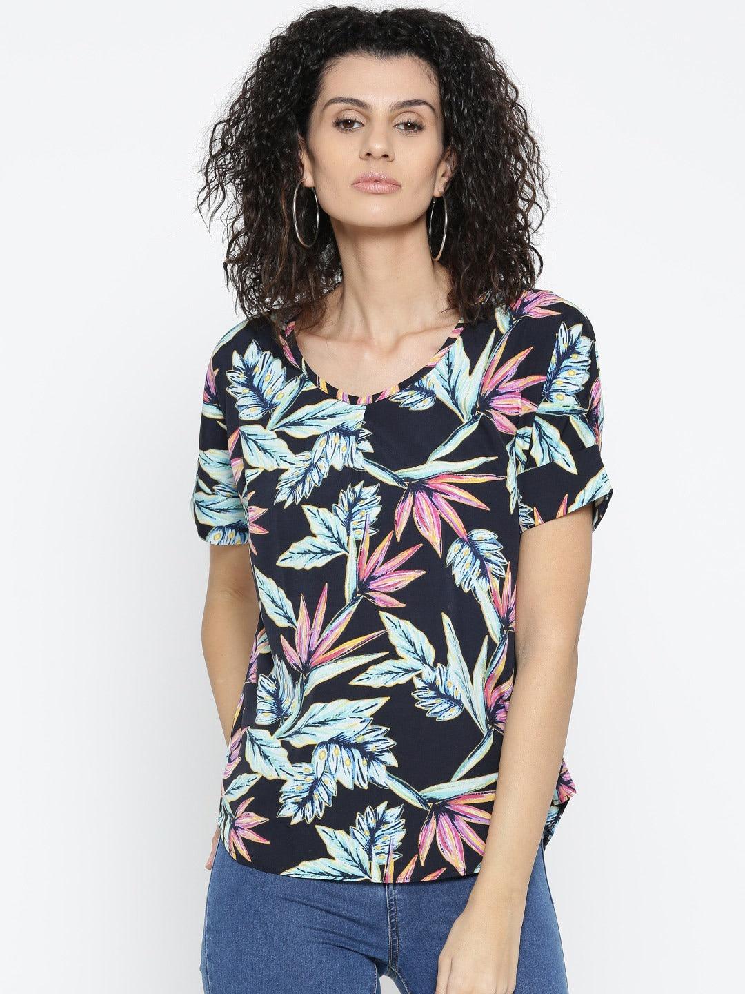 Style Quotient Womens Tropical Tops-Tops-StyleQuotient