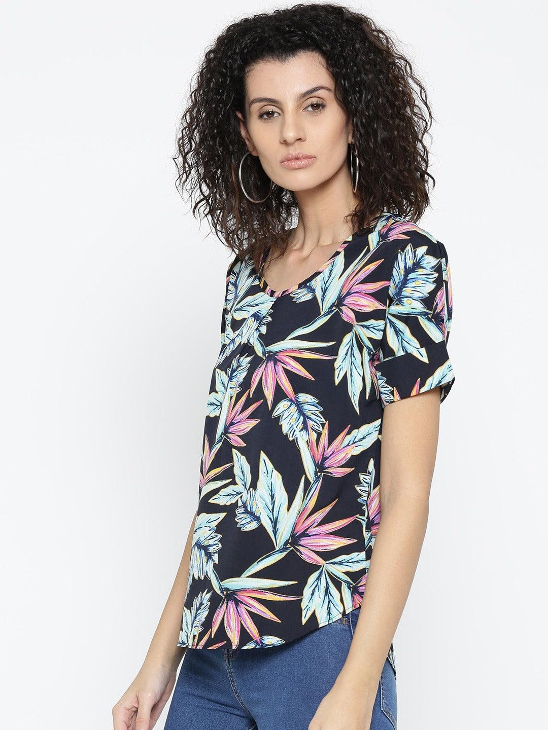 Style Quotient Womens Tropical Tops-Tops-StyleQuotient