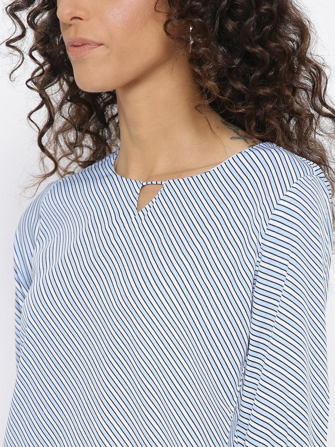 Style Quotient Womens Vertical Stripes Tops-Tops-StyleQuotient