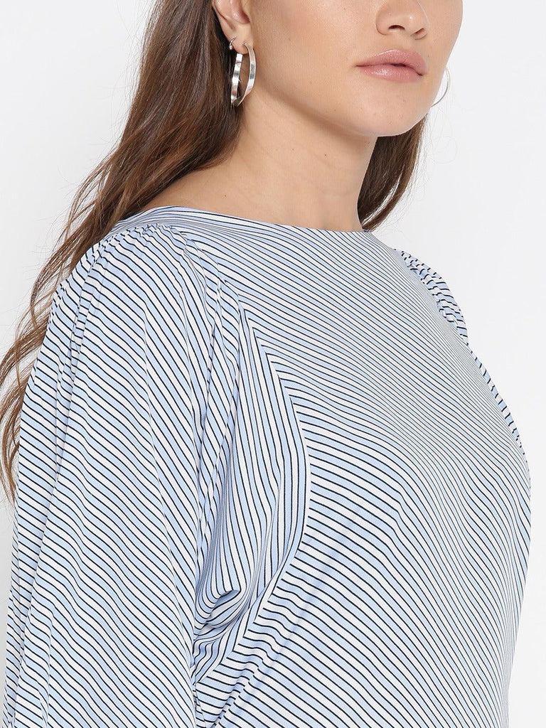 Style Quotient Womens Horizontal Stripes Tops-Tops-StyleQuotient