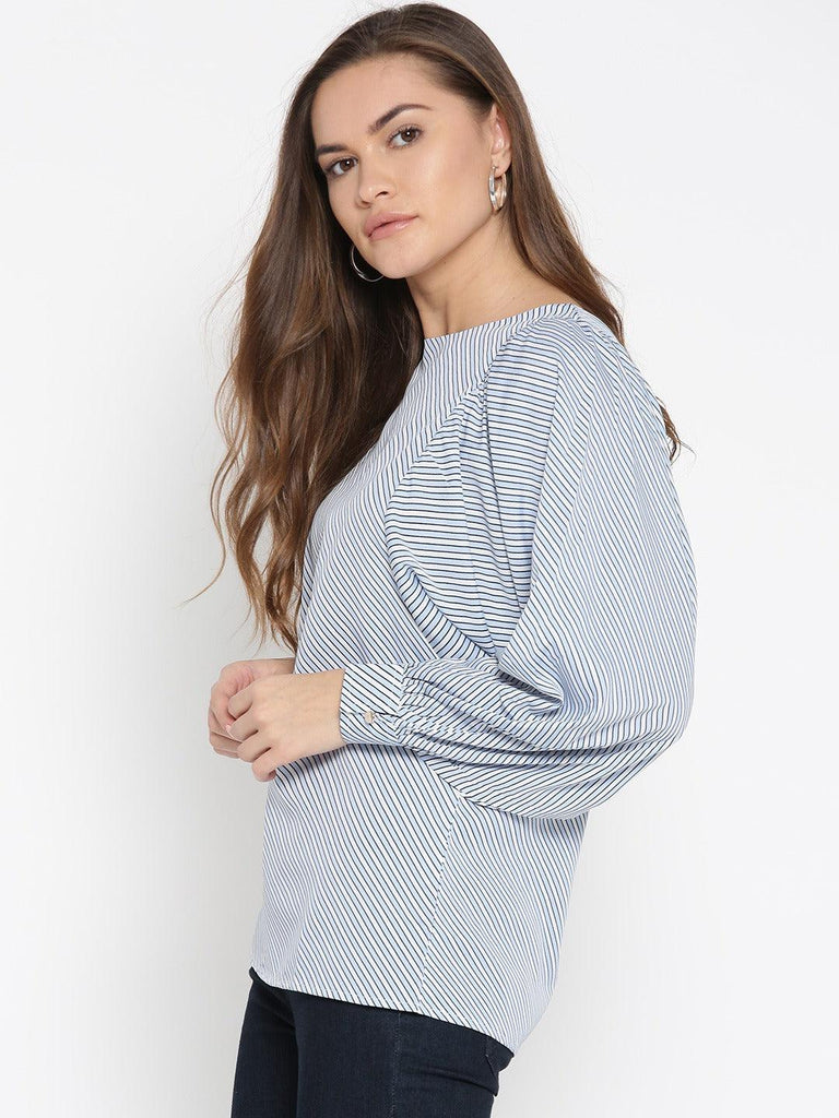 Style Quotient Womens Horizontal Stripes Tops-Tops-StyleQuotient