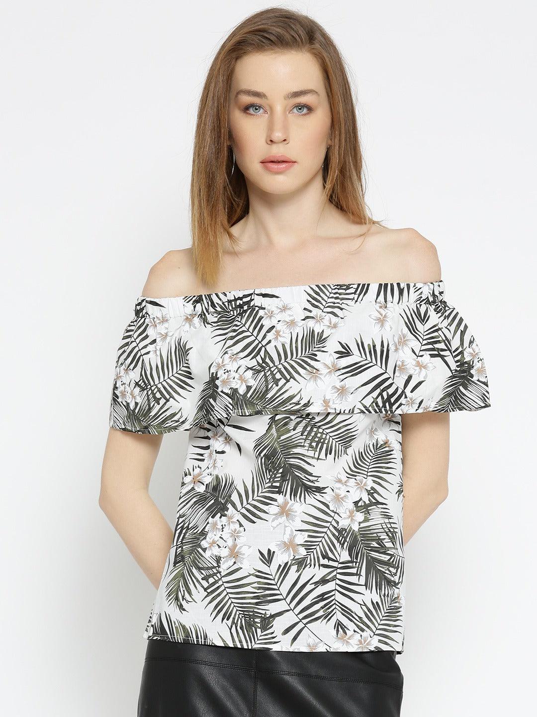 Style Quotient Womens Tropical Regular Tops-Tops-StyleQuotient