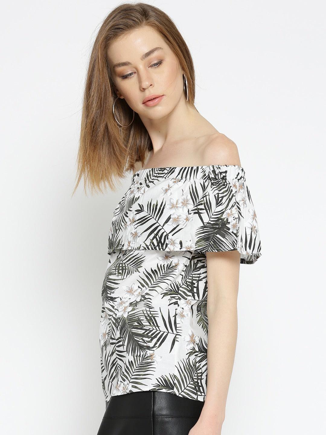 Style Quotient Womens Tropical Regular Tops-Tops-StyleQuotient