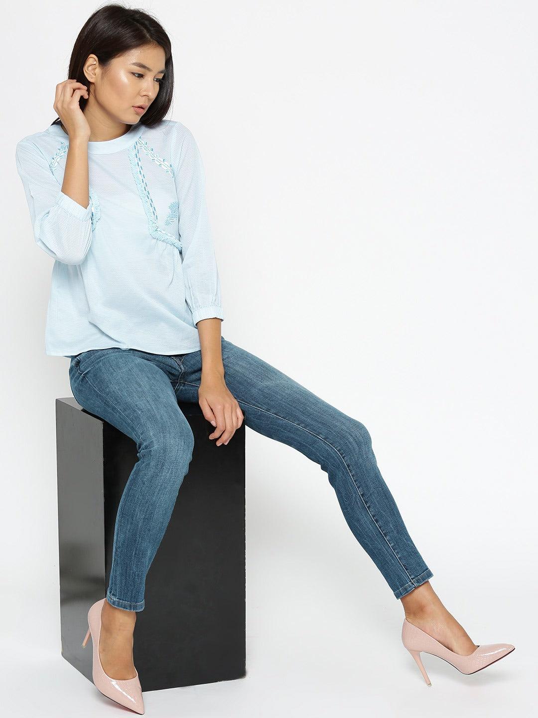 Style Quotient Womens Embellished Tops-Tops-StyleQuotient