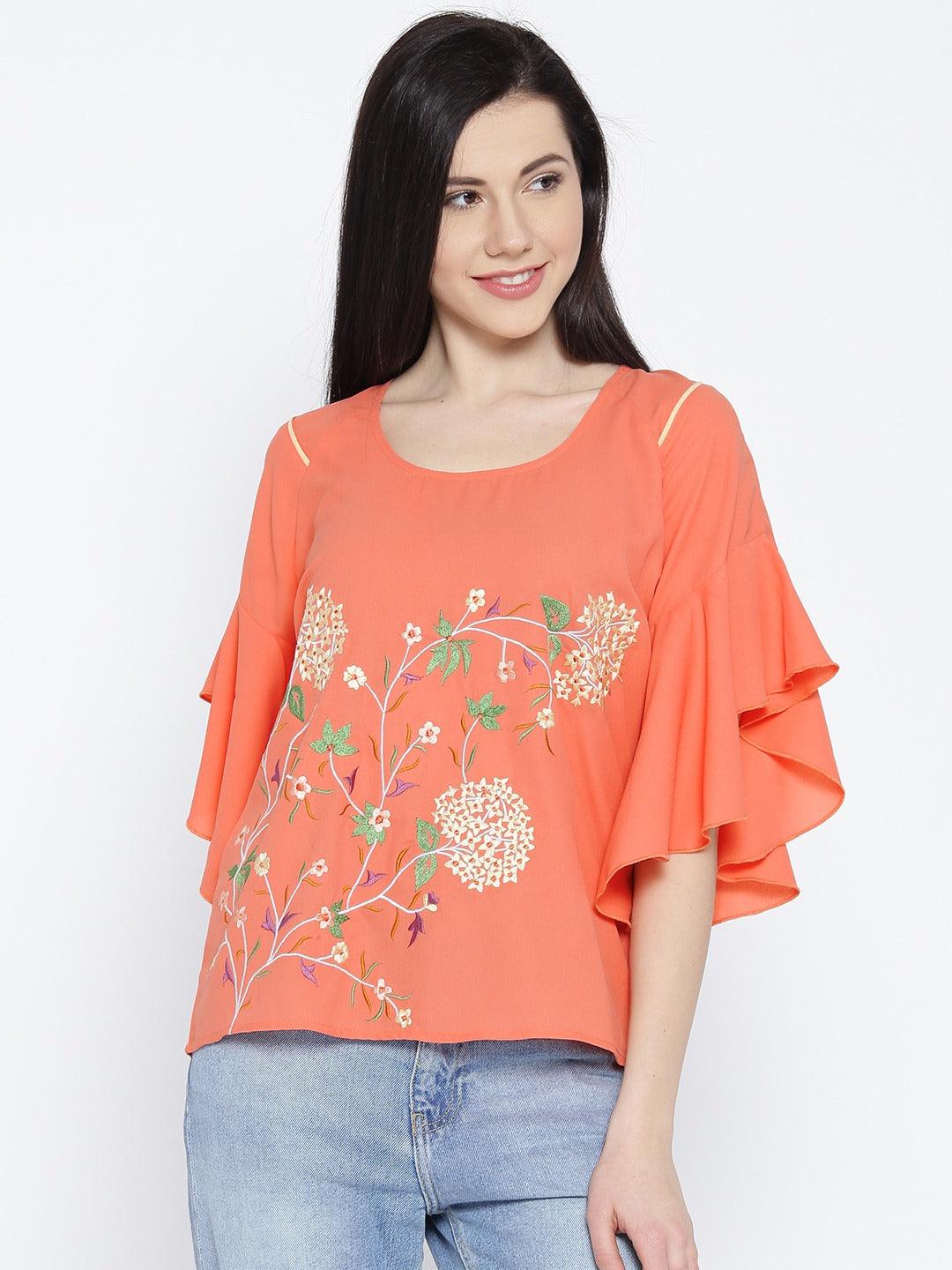 Style Quotient Womens Embellished Tops-Tops-StyleQuotient