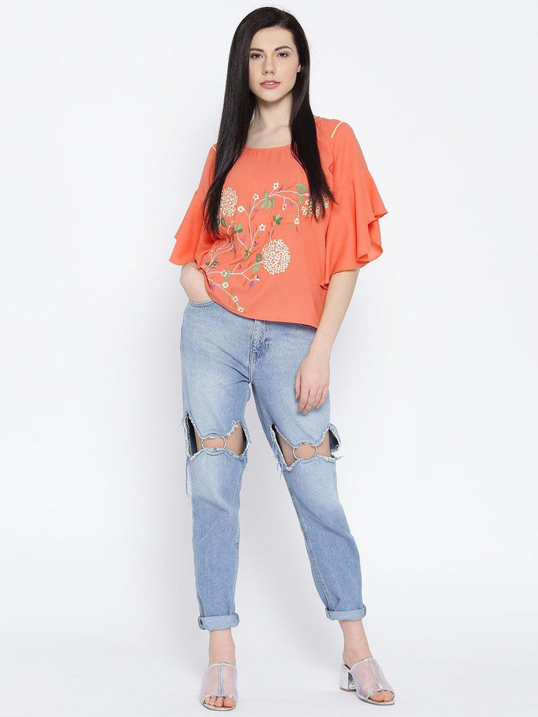 Style Quotient Womens Embellished Tops-Tops-StyleQuotient