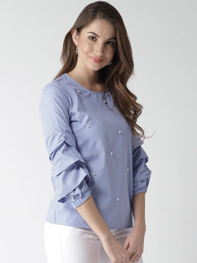 Style quotient women solid polyester smart casual top-Tops-StyleQuotient