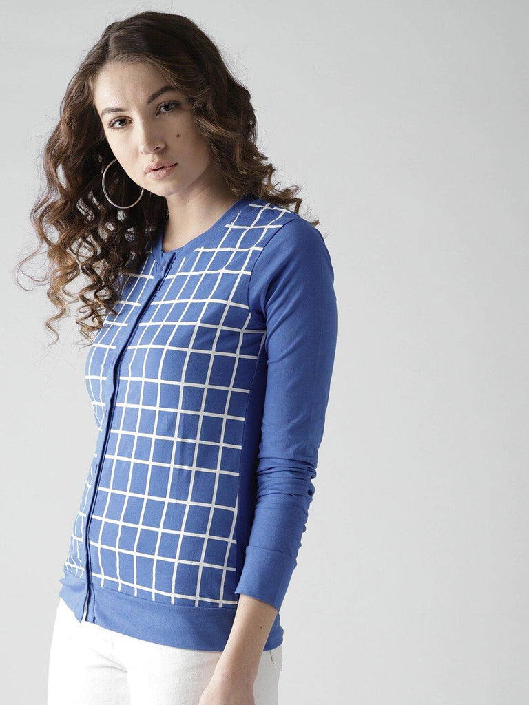 Style Quotient Womens Checked Tops-Tops-StyleQuotient