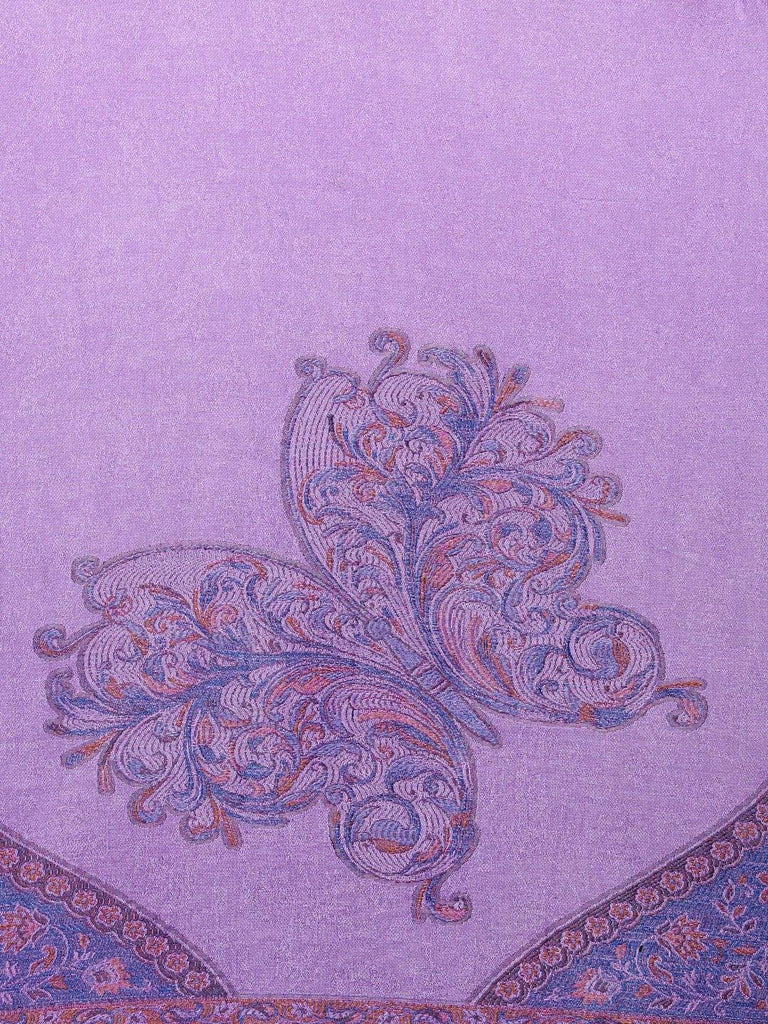 Women Purple Woven Design Shawl-Shawl-StyleQuotient