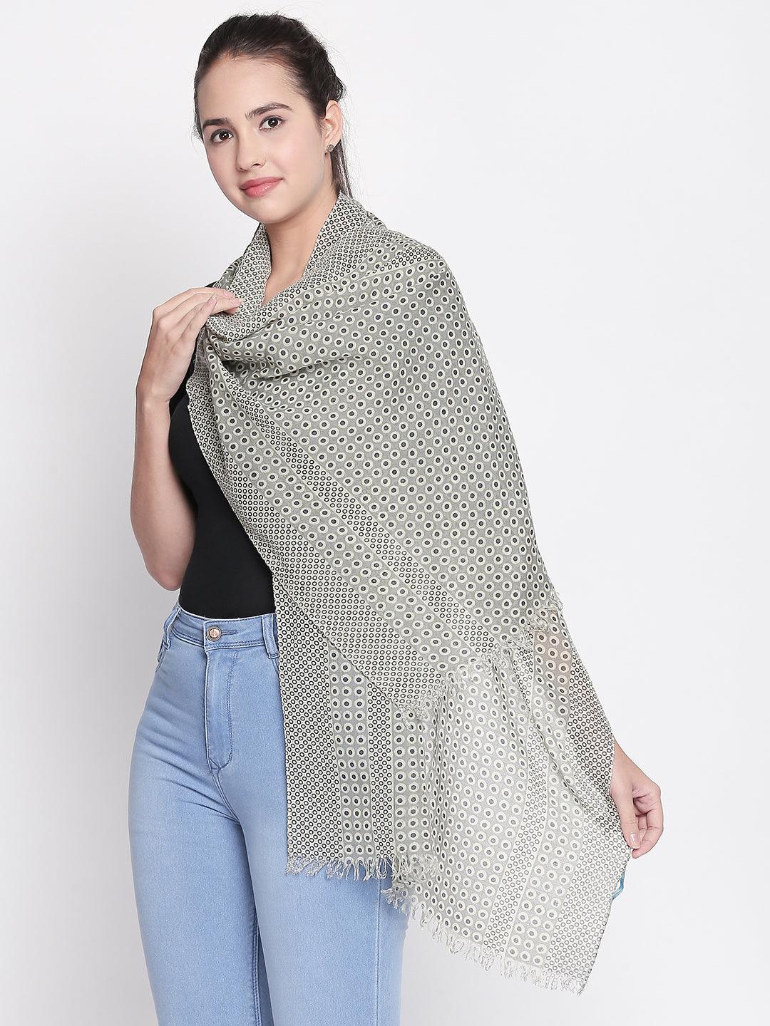 Women Grey Scarf-Stoles & Scarves-StyleQuotient