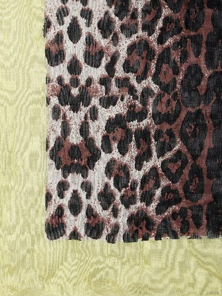 Women Brown & Black Animal Printed Scarf-Stoles & Scarves-StyleQuotient