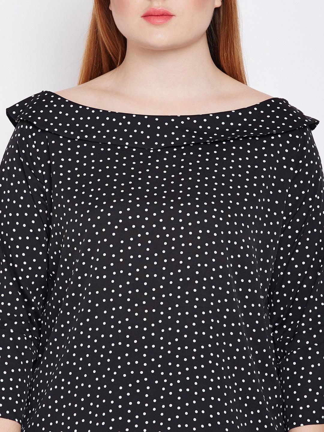 Style Quotient Womens Polka Dots Tops-Tops-StyleQuotient