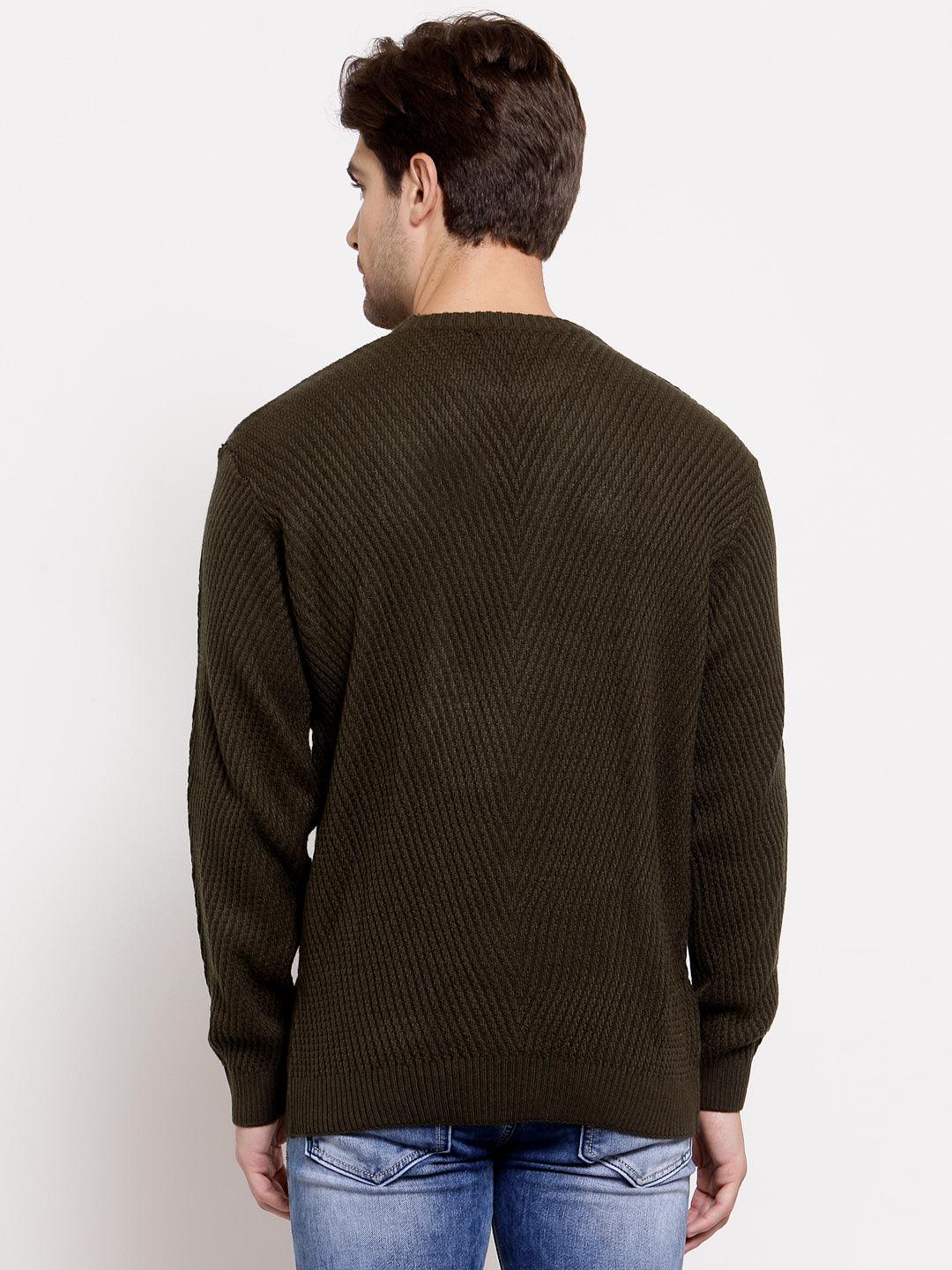 Style Quotient Mens Cable Knit Pullover Sweaters-Men's Sweaters-StyleQuotient