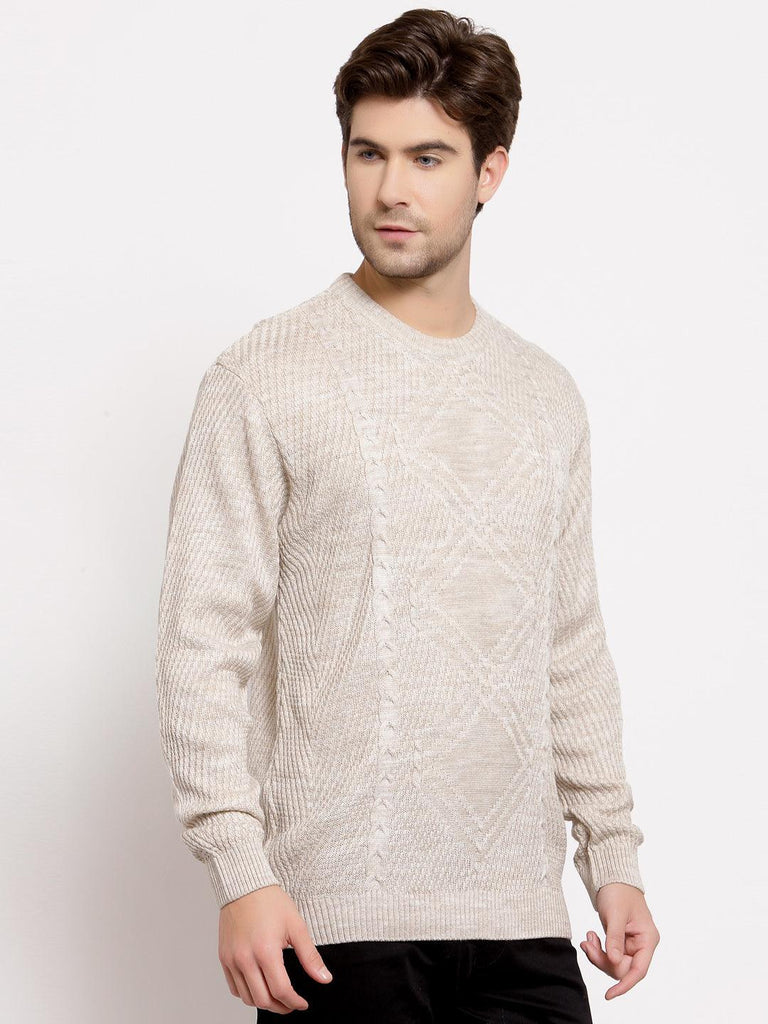Style Quotient Mens Cable Knit Pullover Sweaters-Men's Sweaters-StyleQuotient