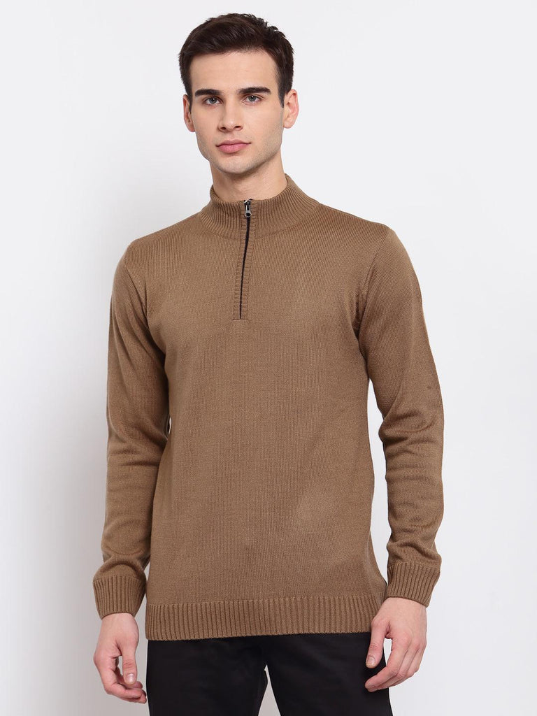 Men SolidPullover Sweater-Men's Sweaters-StyleQuotient