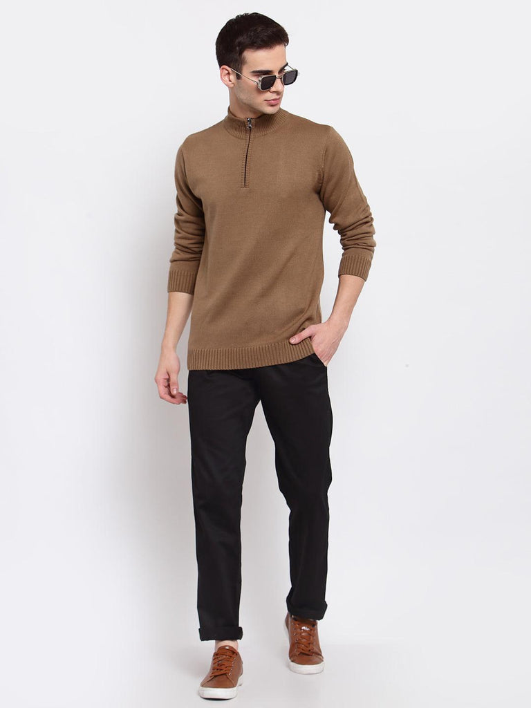 Men SolidPullover Sweater-Men's Sweaters-StyleQuotient