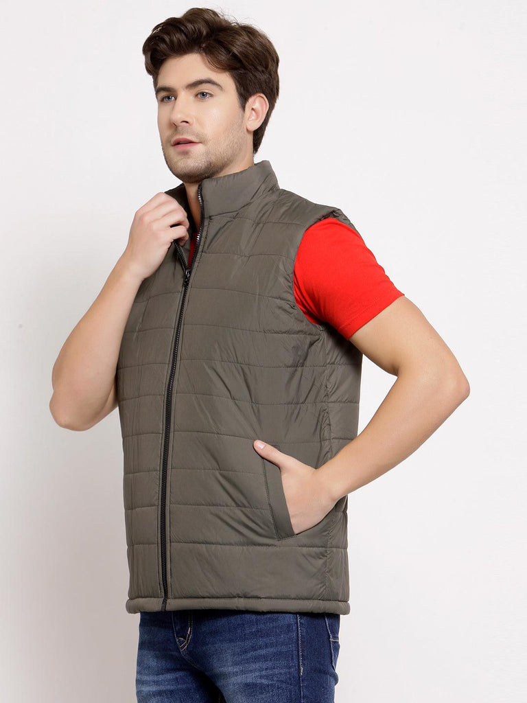 Style Quotient Mens Solid Quilted Jackets-Men's Jackets-StyleQuotient