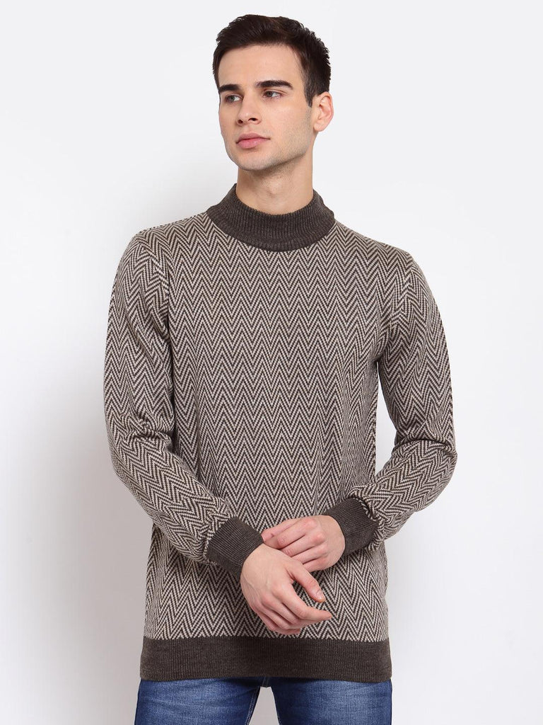 Men Chevron Pullover-Men's Sweaters-StyleQuotient