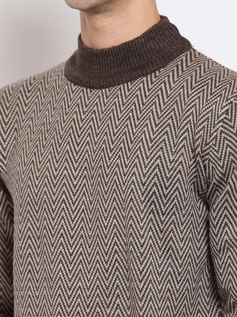 Men Chevron Pullover-Men's Sweaters-StyleQuotient