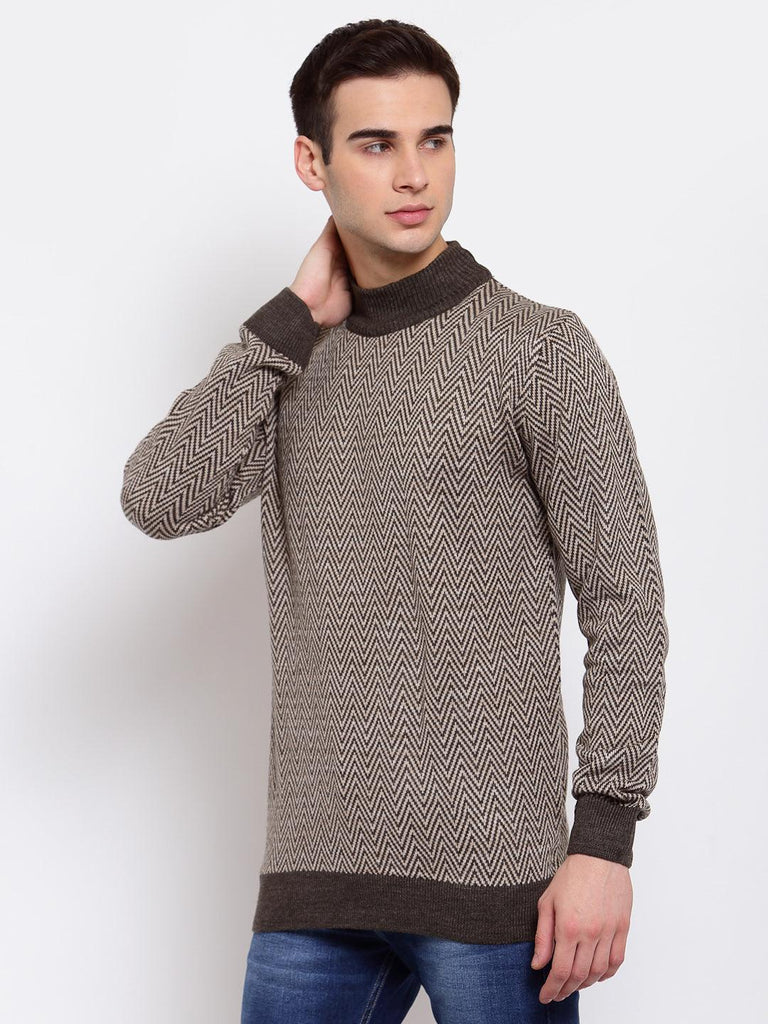 Men Chevron Pullover-Men's Sweaters-StyleQuotient