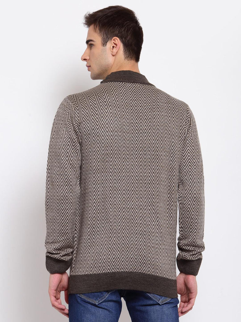 Men Chevron Pullover-Men's Sweaters-StyleQuotient