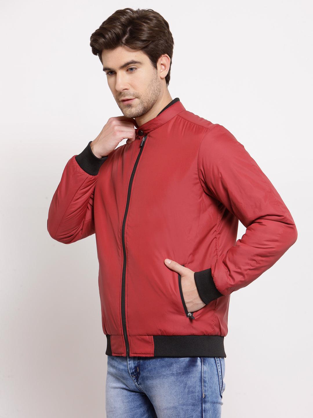 Style Quotient Mens Solid Bomber Jackets-Men's Jackets-StyleQuotient