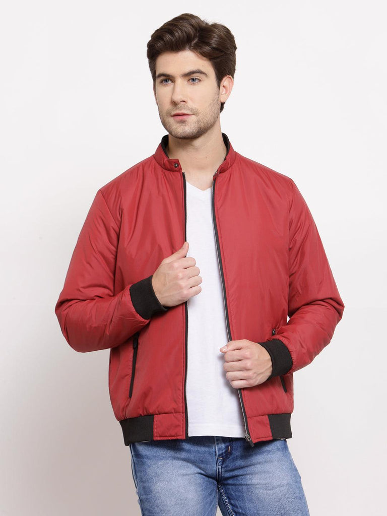 Style Quotient Mens Solid Bomber Jackets-Men's Jackets-StyleQuotient
