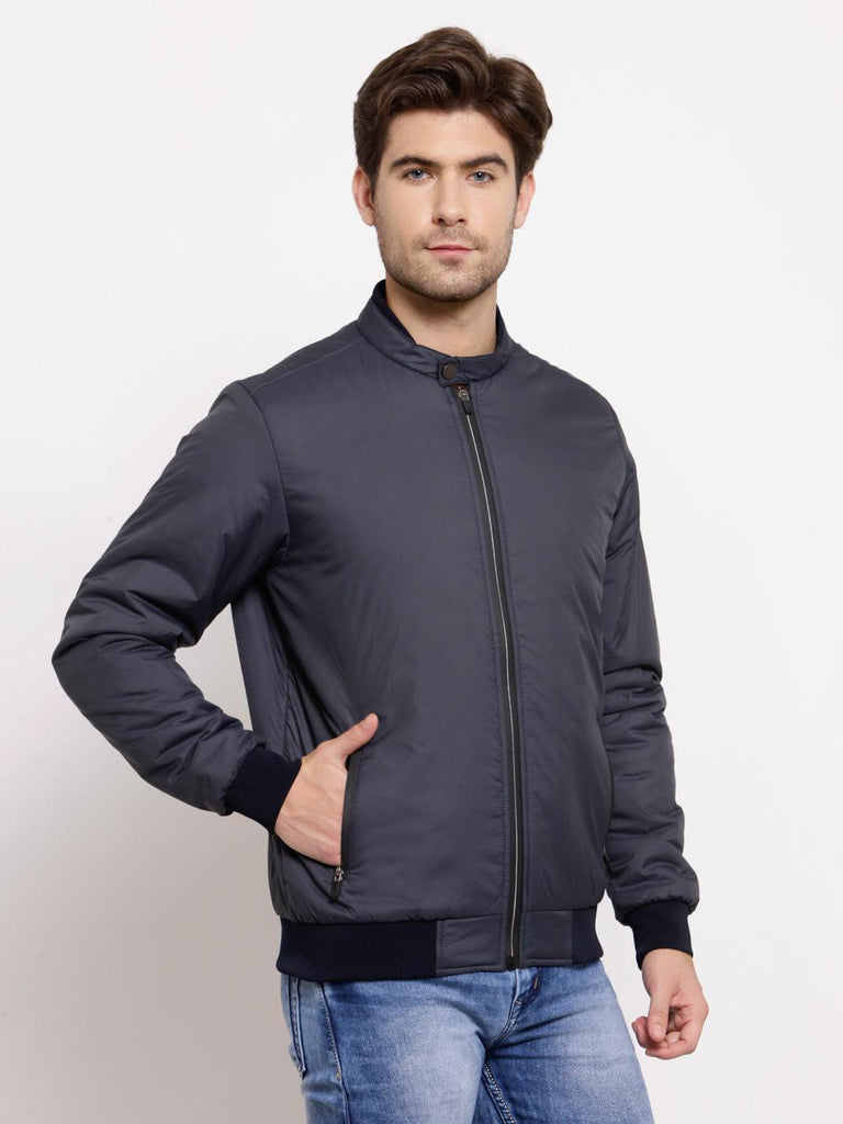 Style Quotient Mens Solid Bomber Jackets-Men's Jackets-StyleQuotient