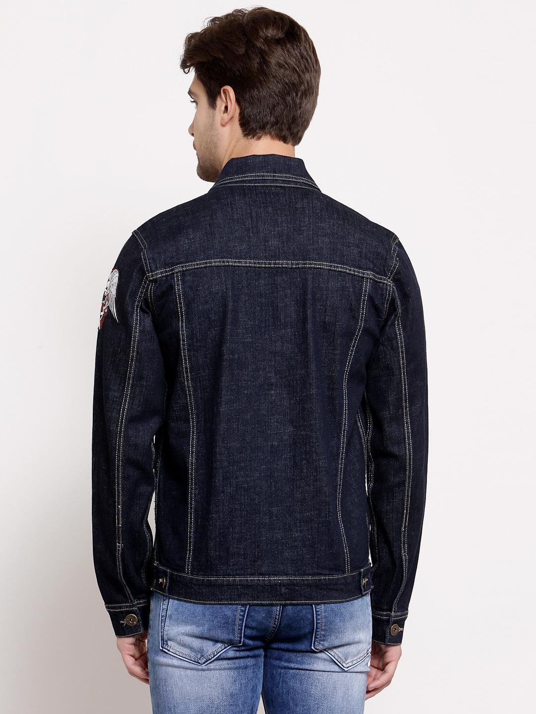 Style Quotient Mens Solid Denim Jackets-Men's Jackets-StyleQuotient
