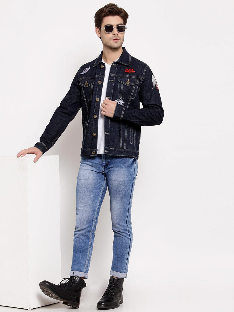 Style Quotient Mens Solid Denim Jackets-Men's Jackets-StyleQuotient