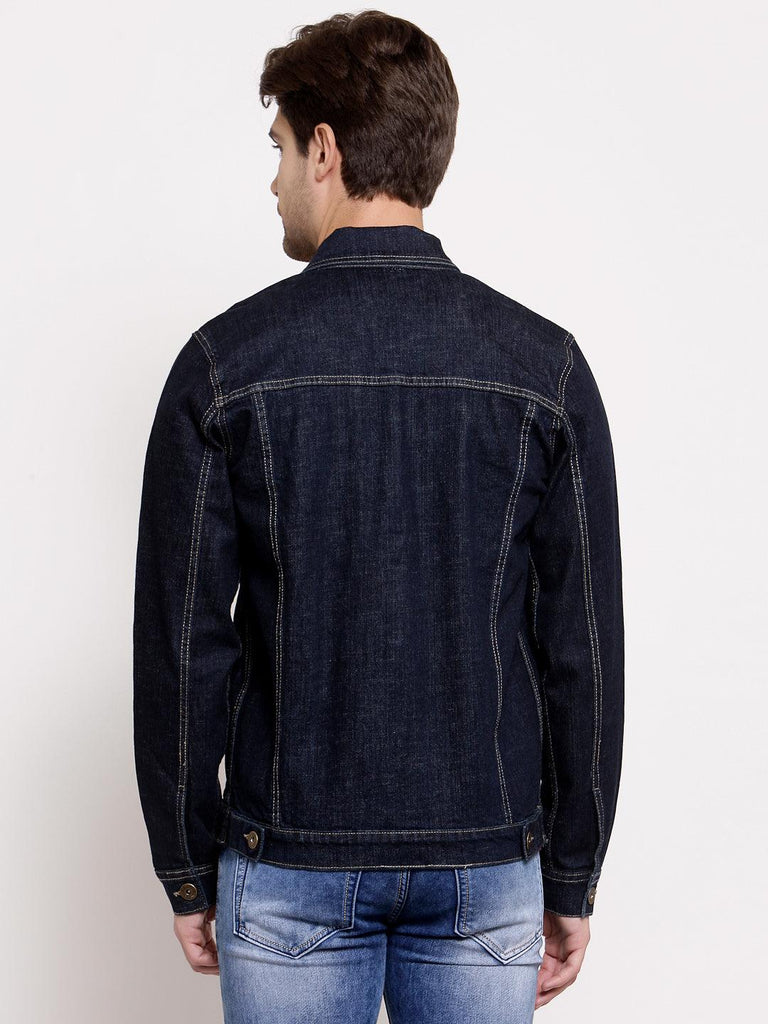 Style Quotient Mens Solid Denim Jackets-Men's Jackets-StyleQuotient